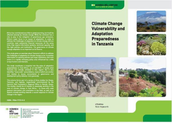 Climate change vulnerability and adaptation preparedness in Tanzania