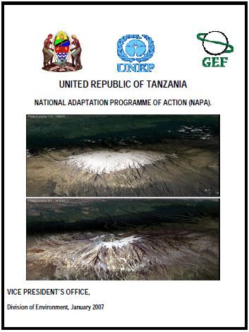 NATIONAL ADAPTATION PROGRAMME OF ACTION (NAPA).
